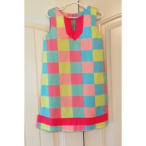 Vineyard Vines Patchwork Whale Girls Dress Sz 6